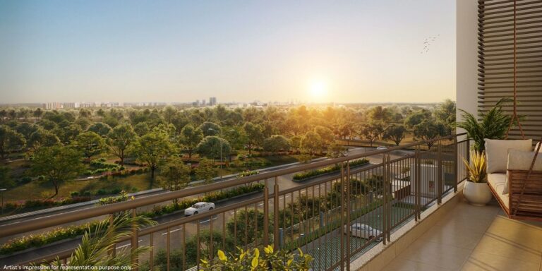 balcony view with greenery